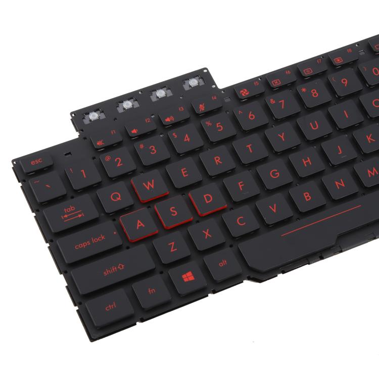 US Version Backlit Laptop Keyboard for Asus FX63 FX63V FX503VM FX503VD ZX63VE FZ63V GL503VS, FX63 (Red), FX63 (White)