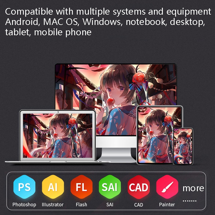 10Moons G12 Digital Board Can Be Connected To Mobile Phone Hand Drawn Board Computer Painting Board Network Class Input Panel, G12