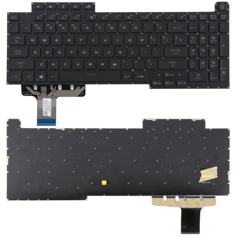 US Version RGB Backlit Laptop Keyboard for Asus ROG Stirx G17 G713 G713Q G713QE G713QY G713QR G713RX G713RS G713RC G713IR G713IH, G17 (RGB) G17 (RGB)
