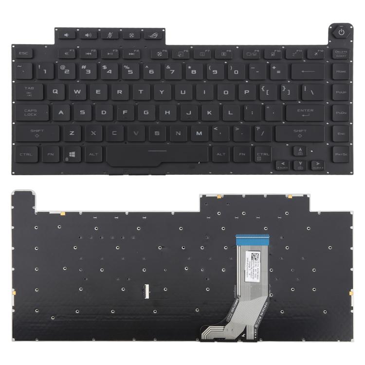 US Version RGB Backlit Laptop Keyboard for Asus ROG Strix Scar G512 G512LV G512LW G512LI, G512 (Black) G512 (Black)