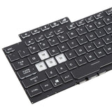 US Version Colorful 16 Pin Backlit Laptop Keyboard for Asus ROG Strix Scar G512 G512LV G512LW G512LI, G512 (Transparent keycaps)