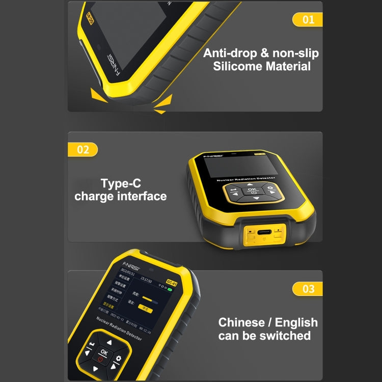 GC01 Home Lndustrial Marble Radioactive X / Y Ray Nuclear Radiation Detector Geiger Counter, GC01