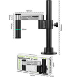 32mm Microscope Swing Arm Metal Universal Lifting and Stacking 360 Degree Single Arm Fixed Repair and Inspection Stand, GK01