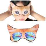 3D Eye Mask Shading Sleeping Cartoon Animal Printed Eye Mask, Glasses, Cat, Pug, Glasses Dog, Tiger