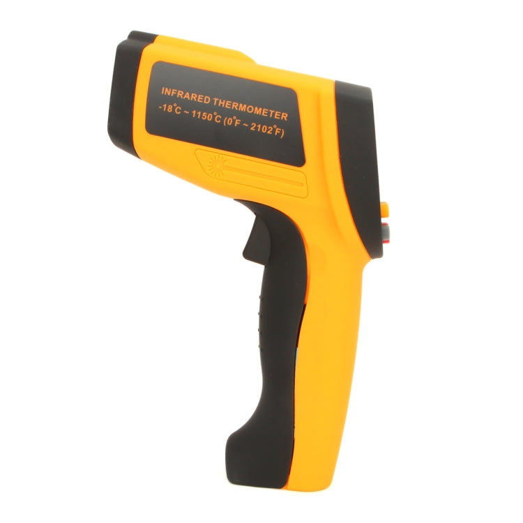 GM1150A 50:1 Infrared Thermometer -18~1150 Degrees Celsius LCD Digital Temperature Meter Industrial Pyrometer 0.1~1EM Adjustable, GM1150A Yellow GM1150A Yellow