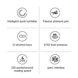 VEIKK A15PRO 10x6 inch 5080 LPI Type-C Interface Smart Touch Electronic Graphic Tablet