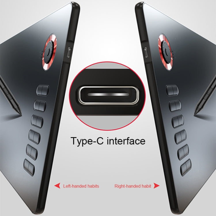 VEIKK A15PRO 10x6 inch 5080 LPI Type-C Interface Smart Touch Electronic Graphic Tablet