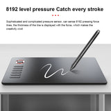 VEIKK A15PRO 10x6 inch 5080 LPI Type-C Interface Smart Touch Electronic Graphic Tablet