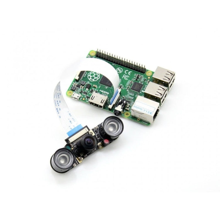 Waveshare RPi Camera (H) Module, Fisheye Lens, Supports Night Vision, (H) Fisheye Lens Module