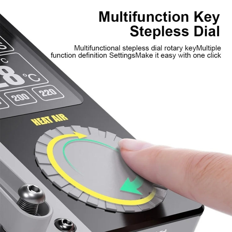 Mechanic Heat Air Intelligent Motherboard Layered Desoldering Station For iPhone X-15 Series, Host, EU Plug