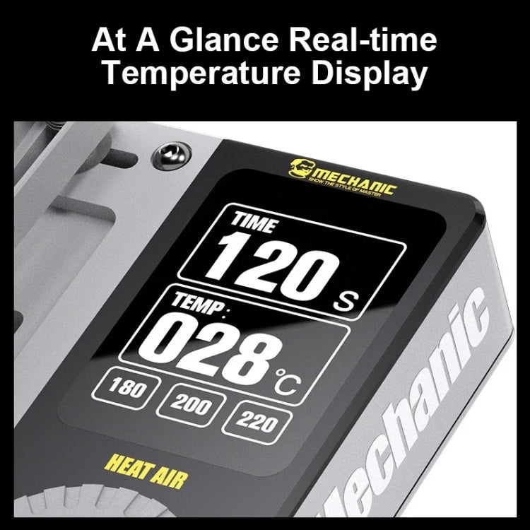 Mechanic Heat Air Intelligent Motherboard Layered Desoldering Station For iPhone X-15 Series, Host, EU Plug