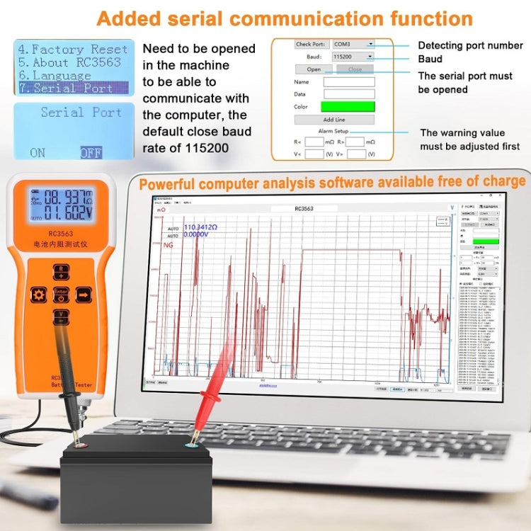 High-Precision Battery Voltage Internal Resistance Tester, Host, Host+Clip, Host+Probe, Host+Clamp, Host+Probe+Clip+Clamp