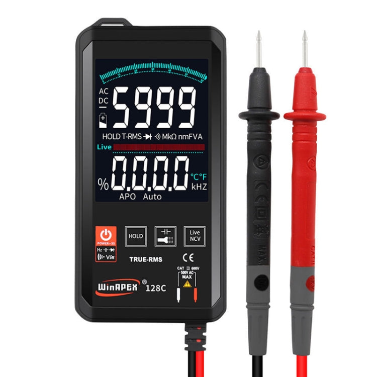 HY128C Color Screen Ultra-thin Touch Smart Digital Multimeter Fully Automatic High Precision True Effective Value Multimeter, HY128C HY128C