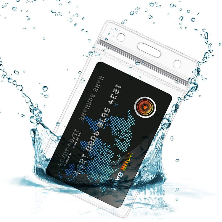 20 PCS Transparent PVC Vertical Plastic Card Sleeves Waterproof ID Card Sleeves Badges, ID Card Sleeves Badges