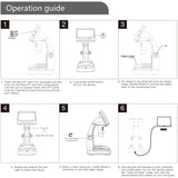 inskam306 1080P 4.3 inch Display Screen HDMI Port HD Digital Microscope, inskam306