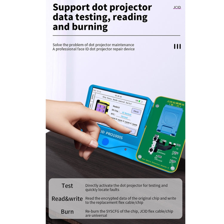 JC F2 Dot Matrix Module Testing 2nd Gen For iPhone X~12 Series, JC F2