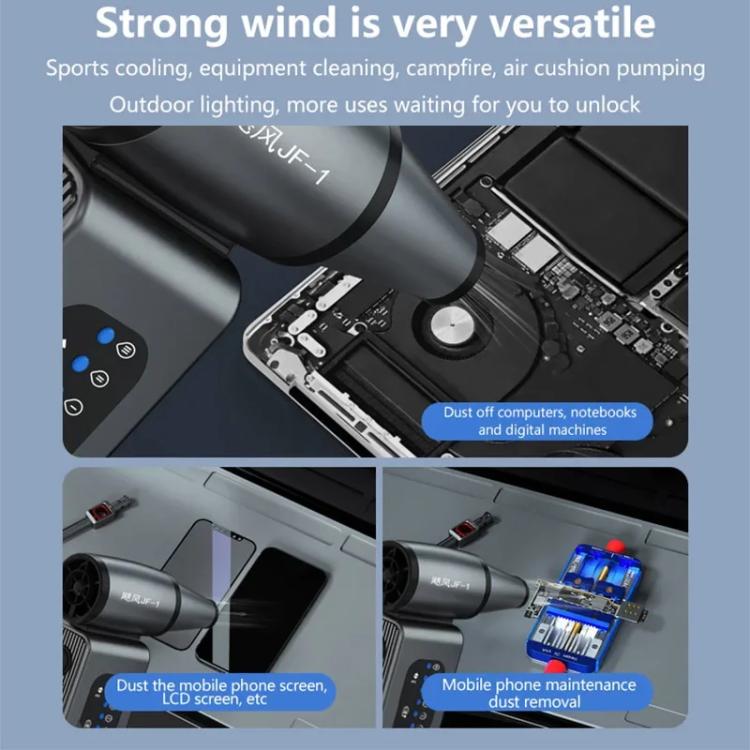 Hurricane Turbo Fan High Speed Brushless Handheld Car Dust Blower, JF-1