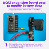 i2C KC02 Battery Data Repair Expansion Board Modifying Battery Efficiency for iPhone 11-15 Pro Max, KC02