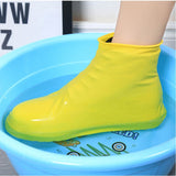 2 Pairs Waterproof Shoe Cover Raincoat Non-slip Reusable Silicone Insole Shoe Slip Rainshoes Cover, S, M, L