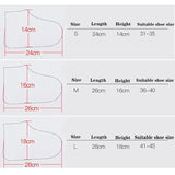 2 Pairs Waterproof Shoe Cover Raincoat Non-slip Reusable Silicone Insole Shoe Slip Rainshoes Cover, S, M, L