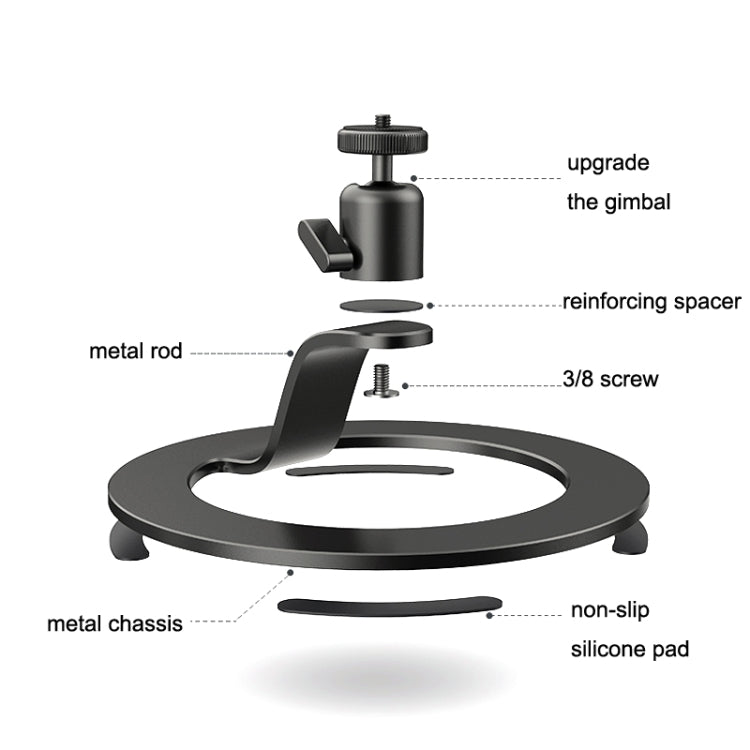 SSKY L28 Desktop Metal Projector Stand For Xiaomi, L28 Black