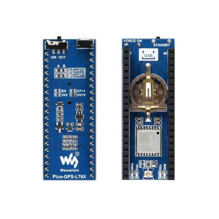 Waveshare L76B GNSS Module for Raspberry Pi Pico, Support GPS, BDS, QZSS, L76B