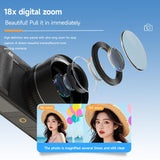 V5 64MP Retro Digital Camera 4K Recording 180 Flip Screen, Large Lens, Small Lens