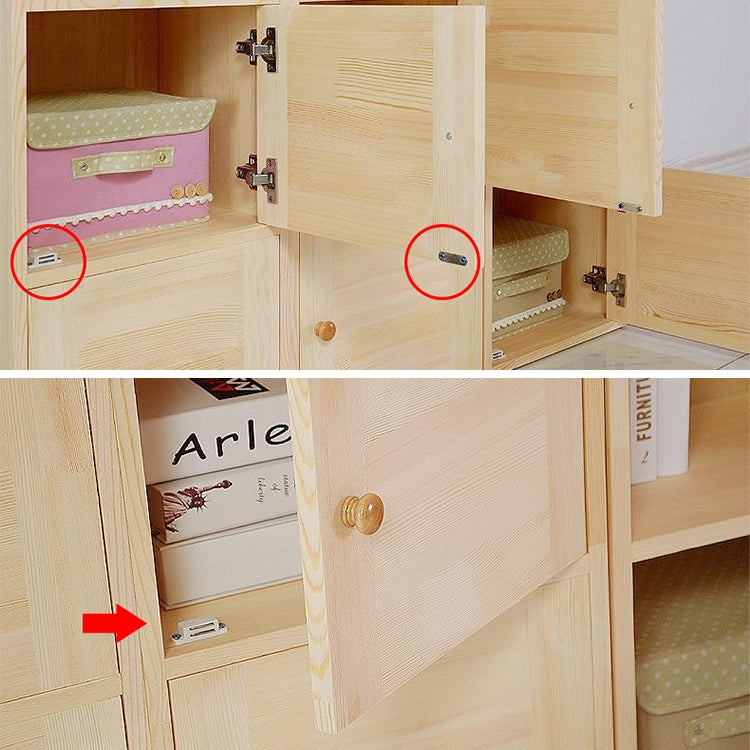 30 PCS Plastic Strong Magnetic Cupboard Door Suction Wardrobe Bookcase Home Accessories, Size: M, M