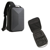 For DJI Mini 3 / Mini 3 Pro Hard Shell Storage Bag Box Chest Bag Shoulder Bag Messenger Bag, M3-010 (Dark Gray)