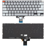 US Version Backlit Laptop Keyboard for Asus Vivobook Pro 14X M7400 M4700 M4700QC M4700PC M7600 M3400 M3401 M3401Q X7400 X3400 X3400P K3400P, M7400 (Black), M7400 (Gray) M7400 (Gray) Gray