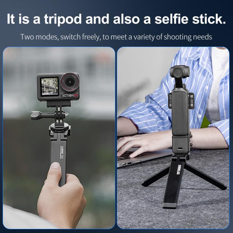 STARTRC Pocket-Size Foldable Magnetic Tripod for GoPro, DJI, Insta360 Action Cameras, DJI Pocket Series, Magnetic Tripod