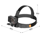 STARTRC Adjustable Head Strap Magnetic Eco-friendly Vlog POV Mount Belt for GoPro, Insta360, DJI Osmo Action and Other Action Cameras, Magnetic Vlog POV Mount Belt