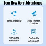 STARTRC Adjustable Head Strap Magnetic Eco-friendly Vlog POV Mount Belt for GoPro, Insta360, DJI Osmo Action and Other Action Cameras, Magnetic Vlog POV Mount Belt