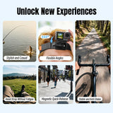 STARTRC Adjustable Head Strap Magnetic Eco-friendly Vlog POV Mount Belt for GoPro, Insta360, DJI Osmo Action and Other Action Cameras, Magnetic Vlog POV Mount Belt