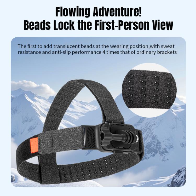 STARTRC Adjustable Head Strap Magnetic Eco-friendly Vlog POV Mount Belt for GoPro, Insta360, DJI Osmo Action and Other Action Cameras, Magnetic Vlog POV Mount Belt