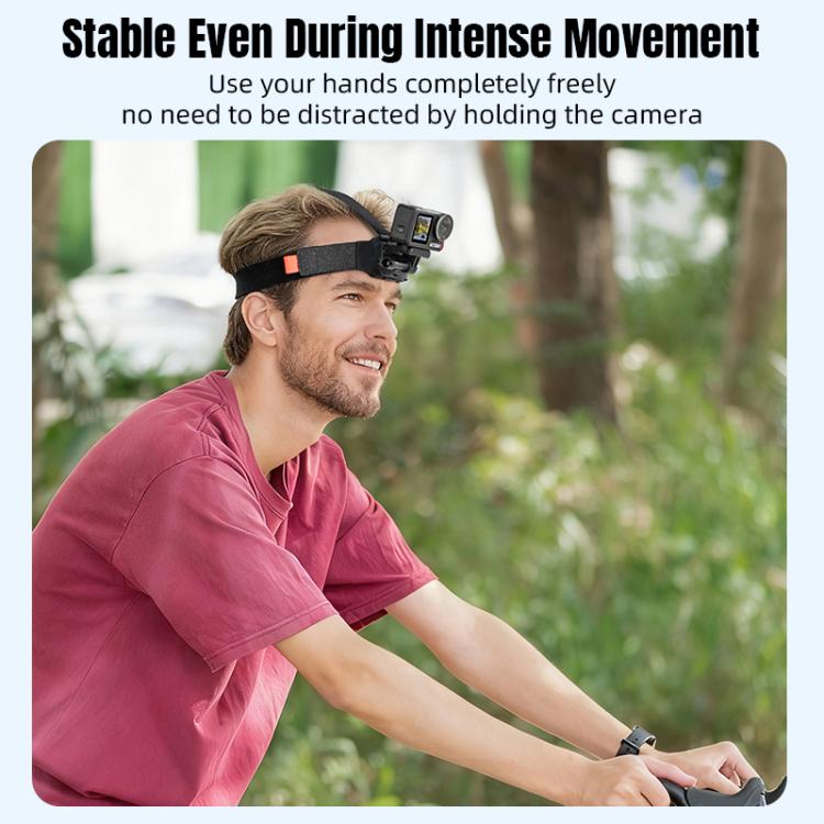 STARTRC Adjustable Head Strap Magnetic Eco-friendly Vlog POV Mount Belt for GoPro, Insta360, DJI Osmo Action and Other Action Cameras, Magnetic Vlog POV Mount Belt