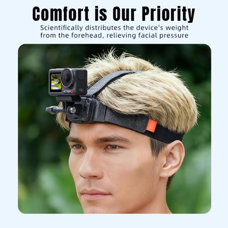 STARTRC Adjustable Head Strap Magnetic Eco-friendly Vlog POV Mount Belt for GoPro, Insta360, DJI Osmo Action and Other Action Cameras, Magnetic Vlog POV Mount Belt