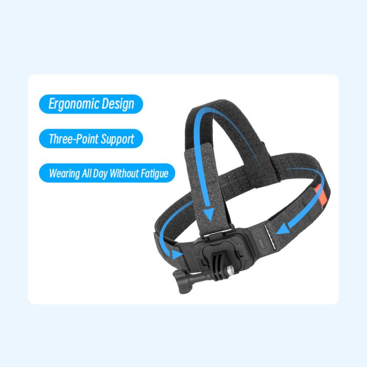 STARTRC Adjustable Head Strap Magnetic Eco-friendly Vlog POV Mount Belt for GoPro, Insta360, DJI Osmo Action and Other Action Cameras, Magnetic Vlog POV Mount Belt