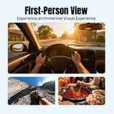 STARTRC Adjustable Head Strap Magnetic Eco-friendly Vlog POV Mount Belt for GoPro, Insta360, DJI Osmo Action and Other Action Cameras, Magnetic Vlog POV Mount Belt