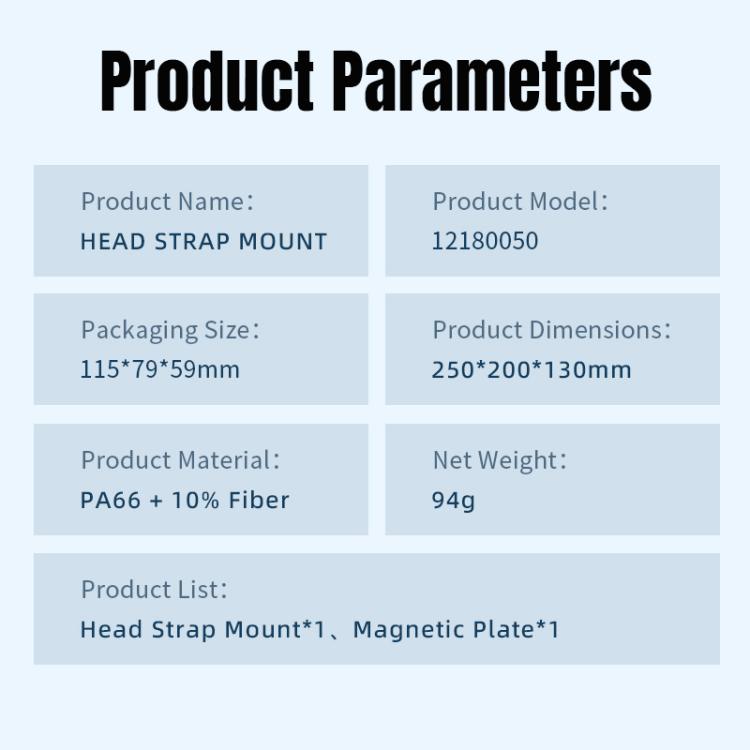 STARTRC Adjustable Head Strap Magnetic Eco-friendly Vlog POV Mount Belt for GoPro, Insta360, DJI Osmo Action and Other Action Cameras, Magnetic Vlog POV Mount Belt