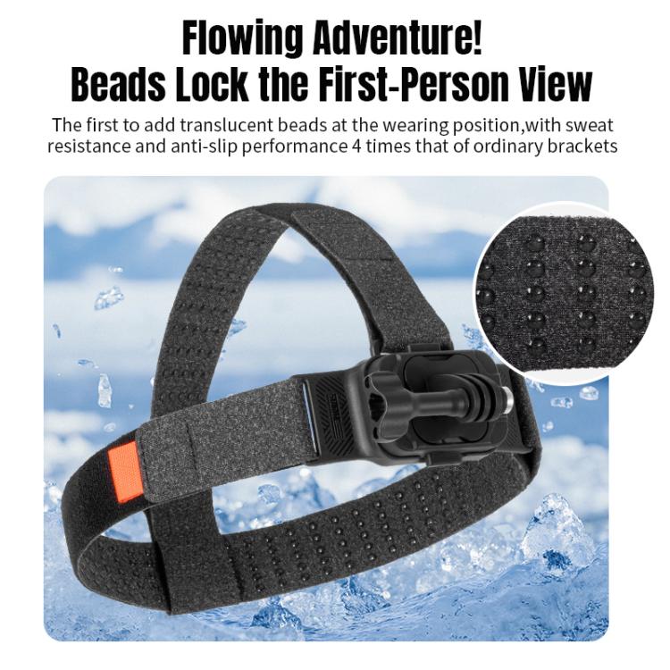 STARTRC Adjustable Head Strap Magnetic Eco-friendly Vlog POV Mount Belt for GoPro, Insta360, DJI Osmo Action and Other Action Cameras, Magnetic Vlog POV Mount Belt