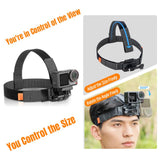STARTRC Adjustable Head Strap Magnetic Eco-friendly Vlog POV Mount Belt for GoPro, Insta360, DJI Osmo Action and Other Action Cameras, Magnetic Vlog POV Mount Belt