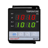 SINOTIMER MC101 Universal Input Short Case PID Intelligent Temperature Controller Meter Heating Cooling Relay SSR Solid State Output, MC101