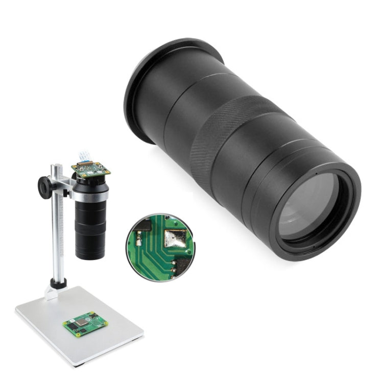 Waveshare 100X Industrial Microscope Lens, C/CS-Mount, for Raspberry Pi HQ Camera, Microscope Lens Microscope Lens