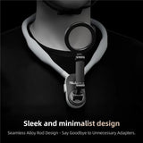 TELESIN Silicone Neck Mount Magnetic Selfie Stick Phone Neck Holder, MNM-001 (Gray), MNM-001 (Blue)