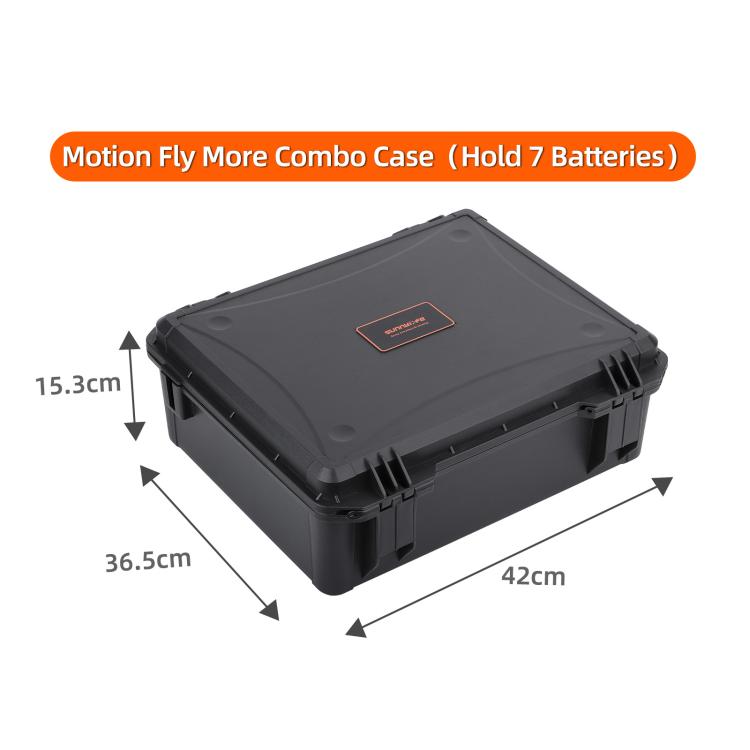 For DJI Neo 2 Sunnylife Hard Travel Shell Waterproof Shock-proof Box, Motion Fly More Combo, Fly More Combo