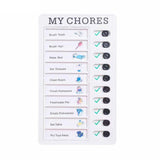 Wall Hanging Checklist Memo Boards Adjustable Checklist Board,Style: Blank Paper Card, My Chores, Without Logo, Blank Paper Card My Chores