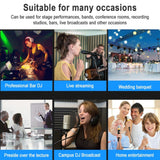 TEYUN NA6 6-channel Small Mixing Console Mobile Phone Sound Card Live Broadcast Computer Recording Console Processor, US Plug, NA6 US Plug