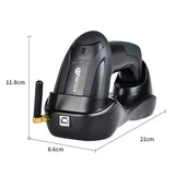 NETUM H8 Wireless Barcode Scanner Red Light Supermarket Cashier Scanner With Charger, Specification: Two-dimensional, One-dimensional, Two-dimensional