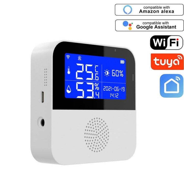 Tuya WIFI Temperature And Humidity Sensor With 2.9inch LCD Display,Spec:, Only Sensor, With Sensing Line Only Sensor